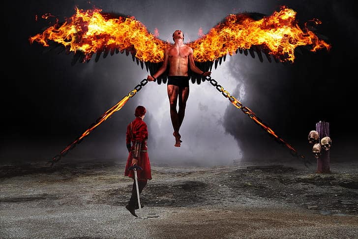 ghost, angel, and demon